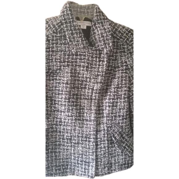 VTG Classic Tweed Wool Blend Jacket Blazer Women’s 6P Twee Career Academia - Picture 5 of 8